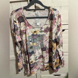 Flower Child Magnolia Pearl Long Sleeve Cotton Jersey Tee